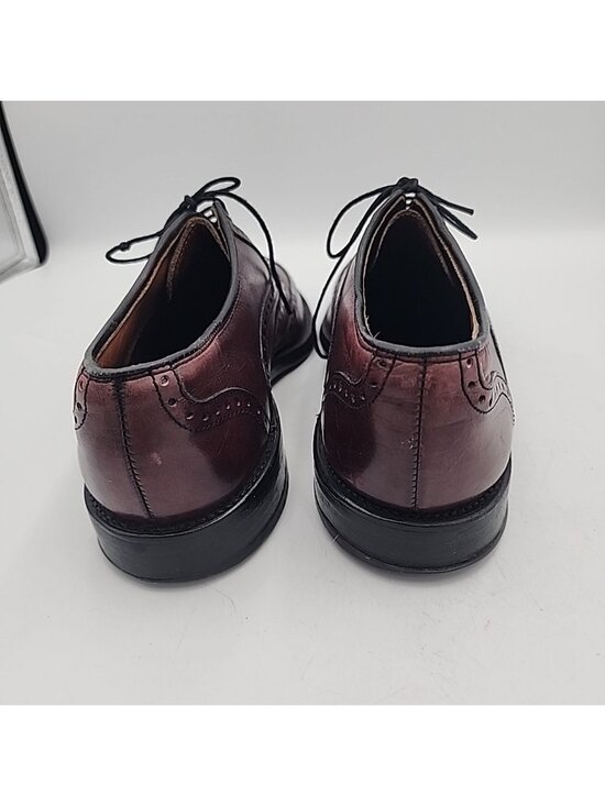 Allen Edmonds McAllister Shoes Men 7.5 D Oxblood Wingtip Oxford Dress USA Made main image 6
